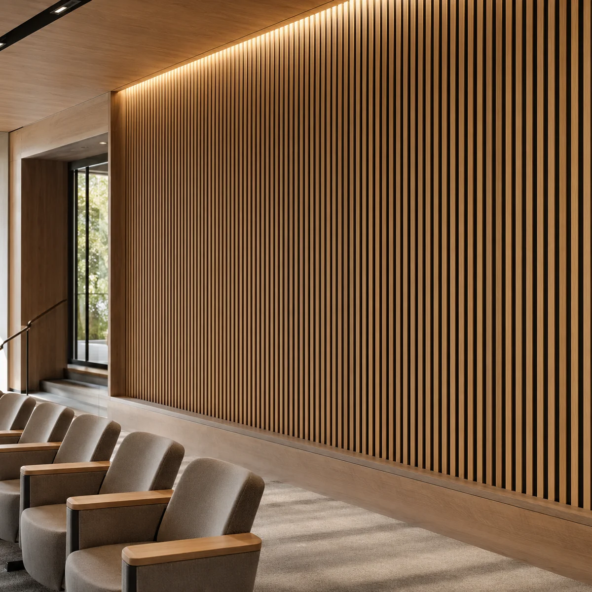Slatted Wood Acoustic Panels